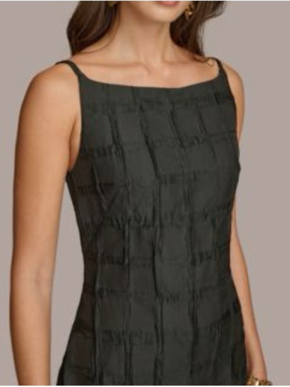 Donna Karan New York Textured Sheath Dress Size 2 Black Minimalist Capsule NWT - Picture 12 of 16